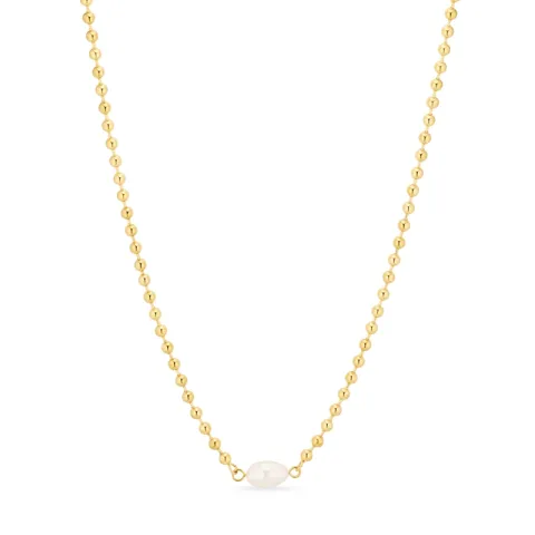 vedenkestävät kaulaketju kullattu teräs - OCEANA