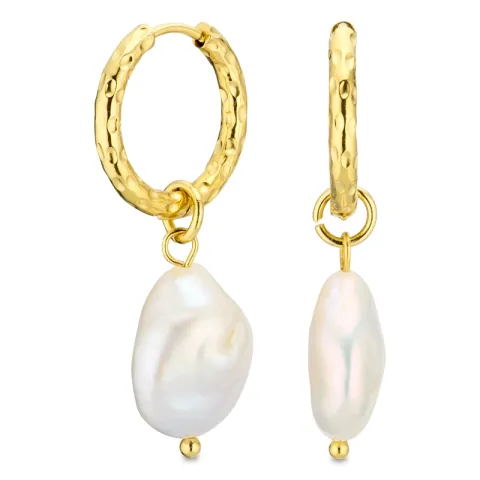 vedenkestävät helmi rengas  kullattu teräs - OCEANA