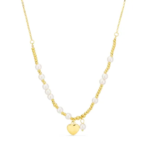 vedenkestävät sydän kaulaketju kullattu teräs - OCEANA
