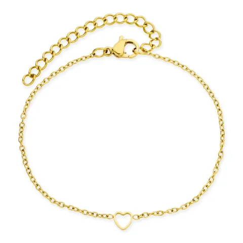 vedenkestävät sydän rannekoru kullattu teräs - OCEANA