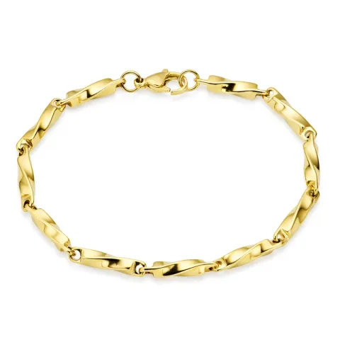 vedenkestävät rannekoru kullattu teräs 19 cm x 3 mm  - OCEANA