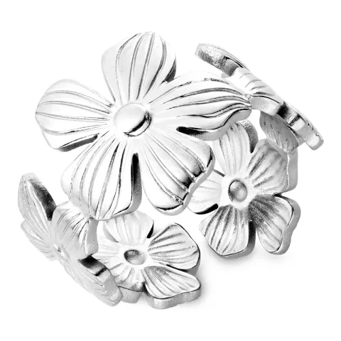 vedenkestävät kukka sormus teräs - OCEANA