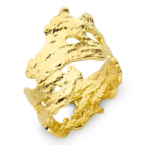 vedenkestävät sormus kullattu teräs - OCEANA