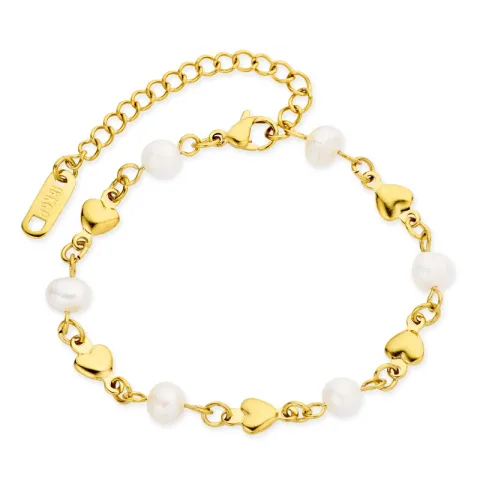 vedenkestävät sydän rannekoru kullattu teräs - OCEANA