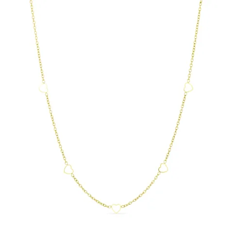 vedenkestävät sydän kaulaketju kullattu teräs - OCEANA