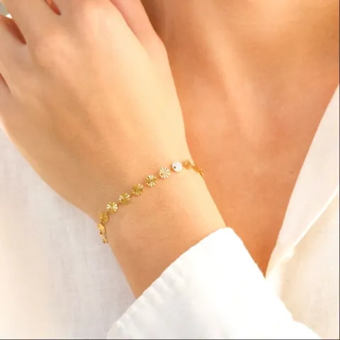 vedenkestävät rannekoru kullattu teräs - OCEANA