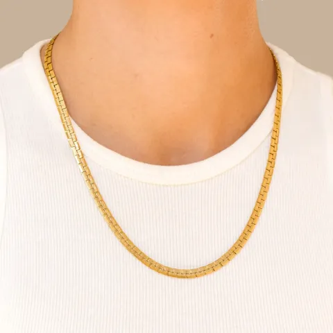 vedenkestävät kaulaketju kullattu teräs - OCEANA