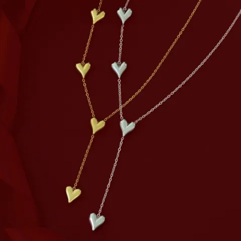 vedenkestävät sydän kaulaketju teräs - OCEANA