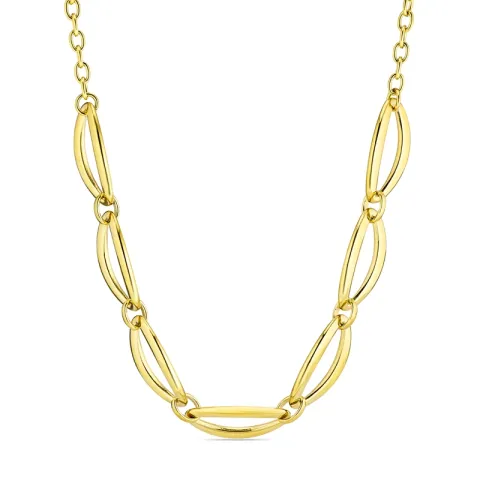 vedenkestävät kaulaketju kullattu teräs - OCEANA