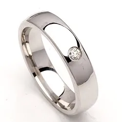 Vihkisormus hopea 0,05 ct