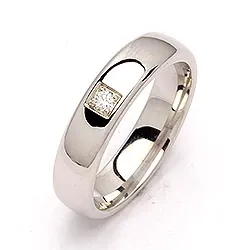 Vihkisormus hopea 0,05 ct