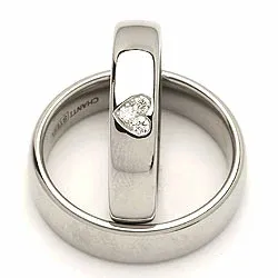 Vihkisormusta teräs 0,075 ct