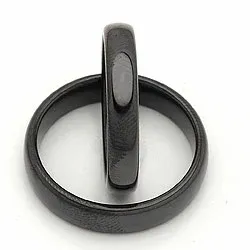 Vihkisormusta musta teräs