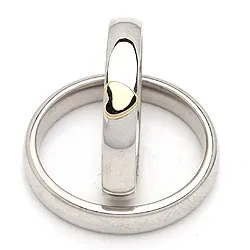 Vihkisormusta hopea ja 14 karaatin kulta