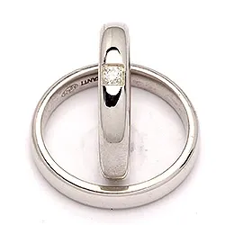 Vihkisormusta hopea 0,05 ct