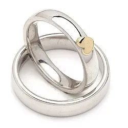 Vihkisormusta hopea ja 14 karaatin kulta