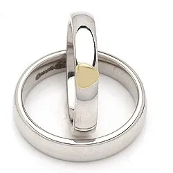 Vihkisormusta hopea ja 14 karaatin kulta