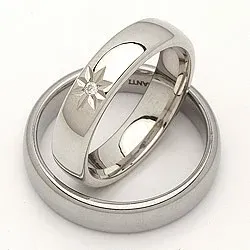 Vihkisormusta hopea 0,020 ct