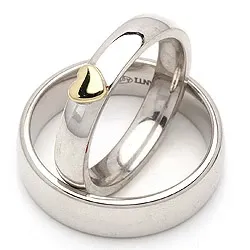 Vihkisormusta hopea ja 14 karaatin kulta