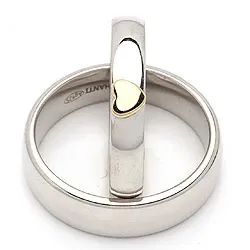 Vihkisormusta hopea ja 14 karaatin kulta