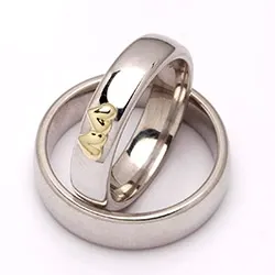 Vihkisormusta hopea ja kulta