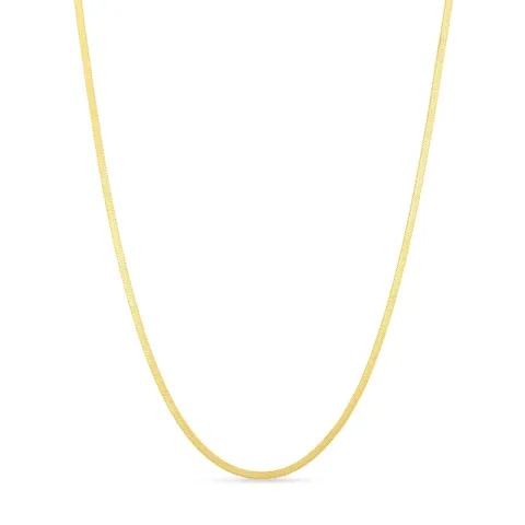 vedenkestävät kaulaketju kullattu teräs 38 + 5 cm x 2,0 mm  - OCEANA