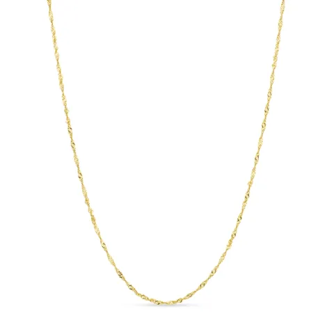 vedenkestävät kaulaketju kullattu teräs 45 cm x 1,7 mm  - OCEANA