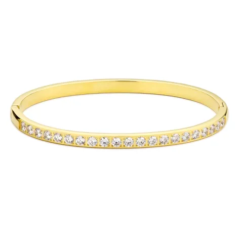 vedenkestävät zirkoni rannekoru kullattu teräs - OCEANA