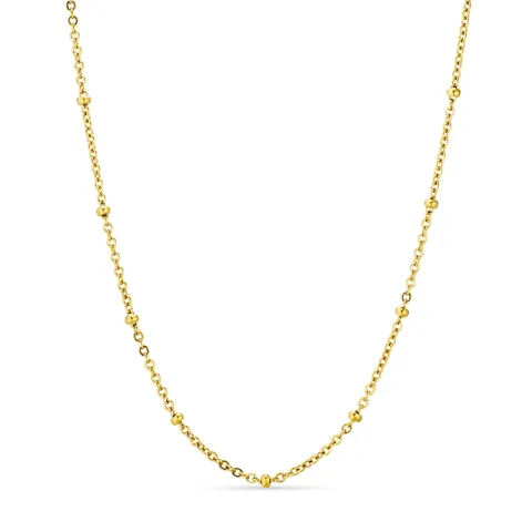 vedenkestävät kuula kaulaketju kullattu teräs 45 cm x 2,8 mm  - OCEANA