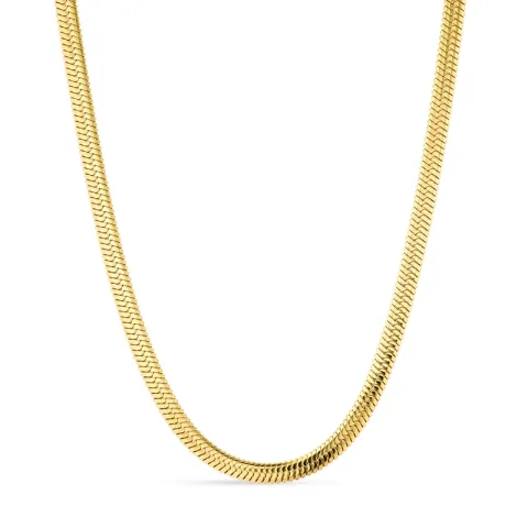 vedenkestävät käärmekaulaketju kullattu teräs 40+5 cm x 5 mm  - OCEANA