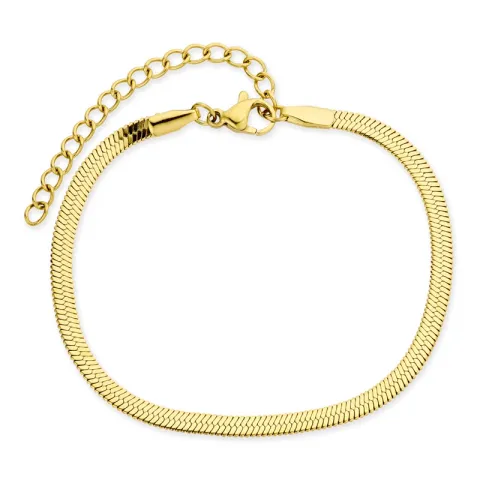 vedenkestävät käärmerannekoru kullattu teräs  x 3 mm  - OCEANA