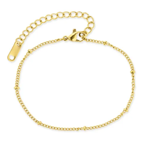 vedenkestävät kuula rannekoru kullattu teräs 16+5 cm x 2,0 mm  - OCEANA