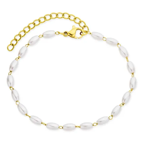 vedenkestävät helmi rannekoru kullattu teräs - OCEANA