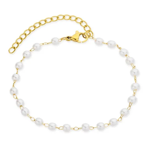 vedenkestävät helmi rannekoru kullattu teräs - OCEANA