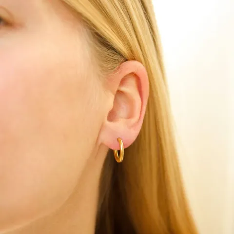 14 mm vedenkestävät rengas  kullattu teräs - OCEANA