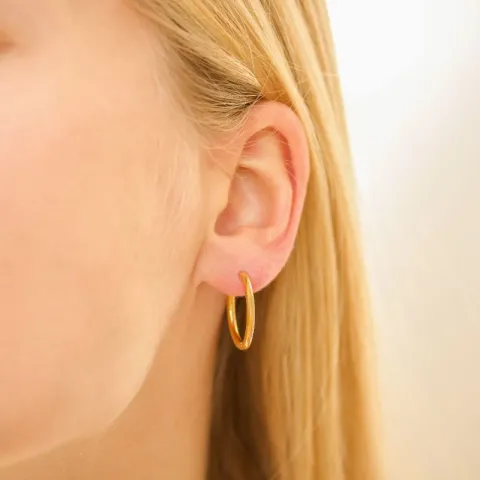 20 mm vedenkestävät rengas  kullattu teräs - OCEANA