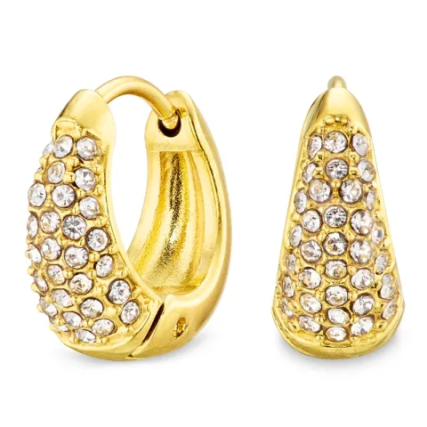 vedenkestävät zirkoni rengas  kullattu teräs - OCEANA