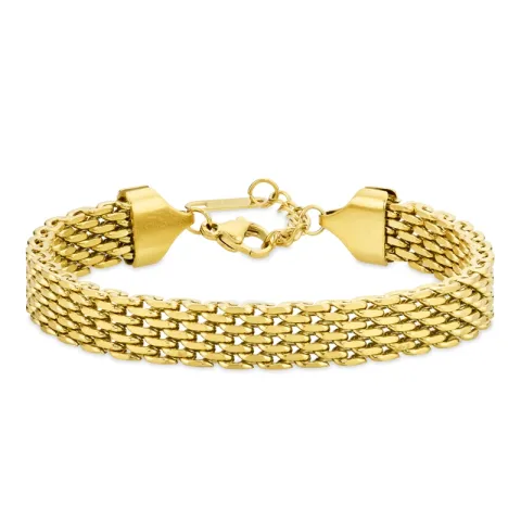 vedenkestävät tiiliskivirannekoru kullattu teräs  x 8 mm  - OCEANA