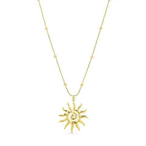 vedenkestävät aurinko kaulaketju kullattu teräs riipus kullattu teräs - OCEANA