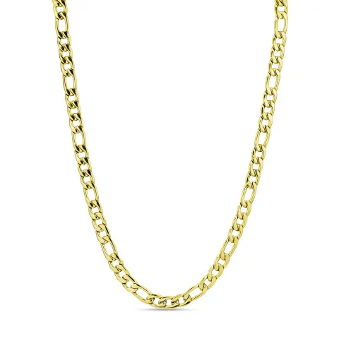 vedenkestävät kaulaketju kullattu teräs  x 6.50 mm 