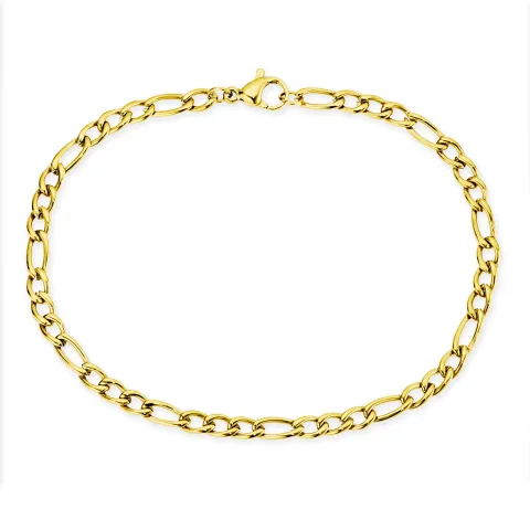 vedenkestävät rannekoru kullattu teräs  x 4,0 mm 