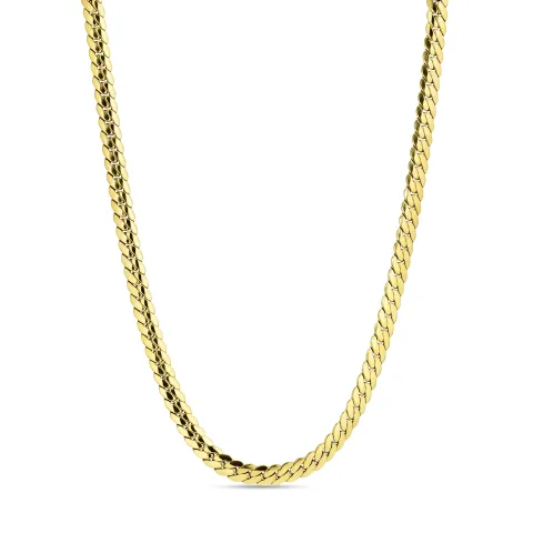 vedenkestävät kaulaketju kullattu teräs  x 6,5 mm 