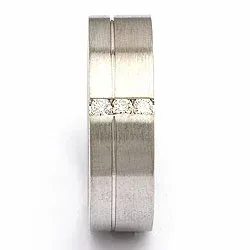 Vihkisormus hopea 0,09 ct