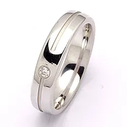 Vihkisormus hopea 0,040 ct