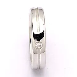 Vihkisormus hopea 0,040 ct