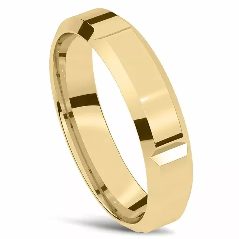 kiiltävä vihkisormus 14 karaatin kultaa