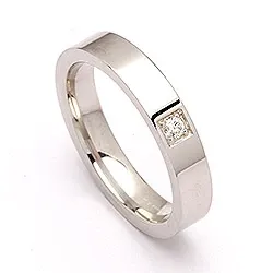 Vihkisormus hopea 0,05 ct