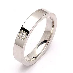 Vihkisormus hopea 0,05 ct