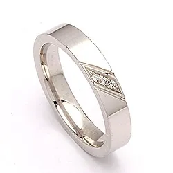 Vihkisormus hopea 0,024 ct