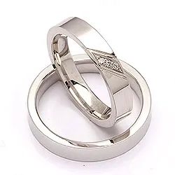 Vihkisormusta hopea 0,024 ct